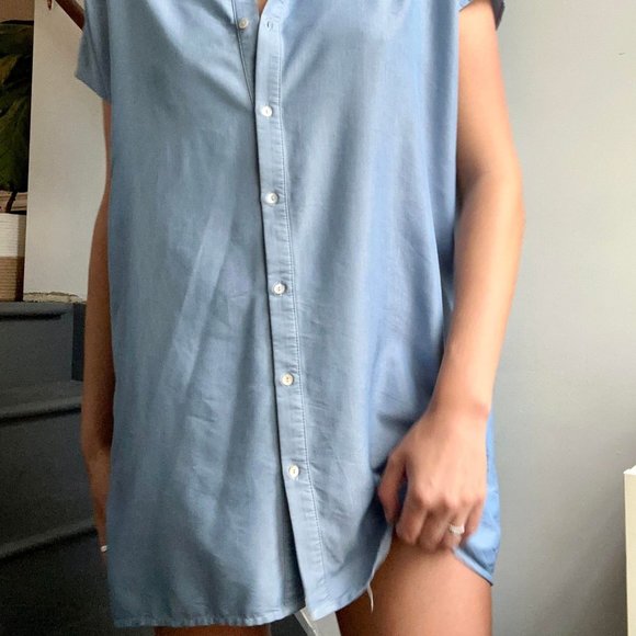 ZARA BUTTON UP T-SHIRT DRESS - Picture 2 of 2